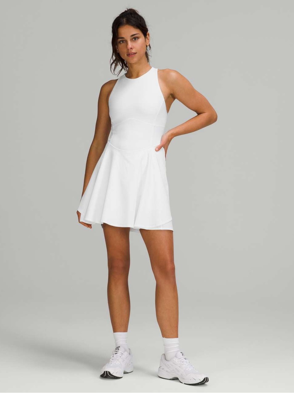🤍 Lululemon Court Crush Dress White Tennis Dress Athletic Dress‎ Size 2
